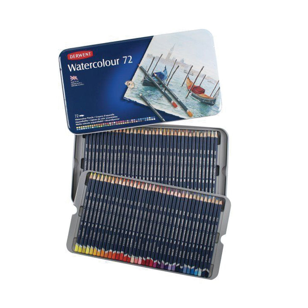 Set de 72 lápices Acuarelables Watercolour caja metálica