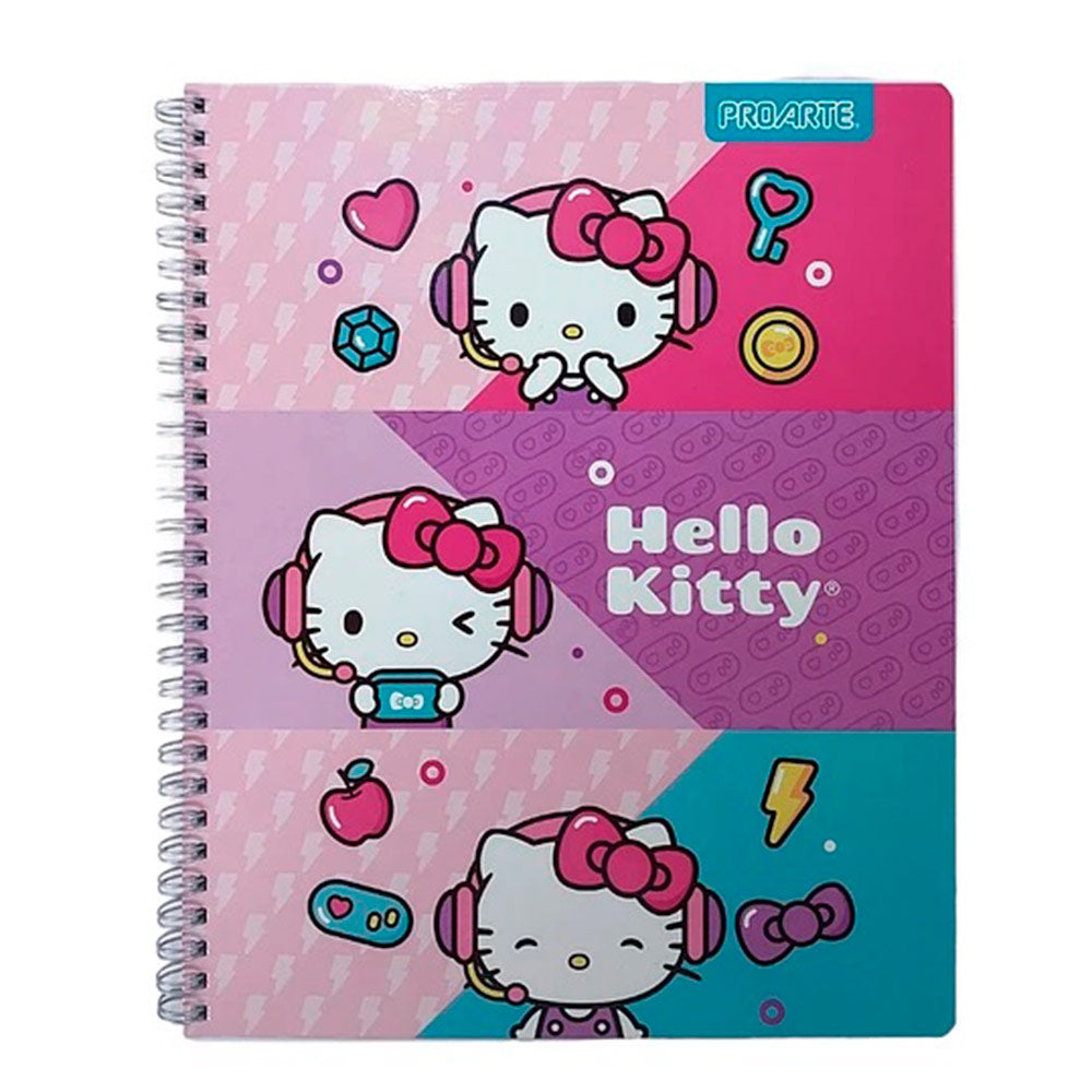 Cuaderno Universitario Hello Kitty 100hjs 7mm Proarte