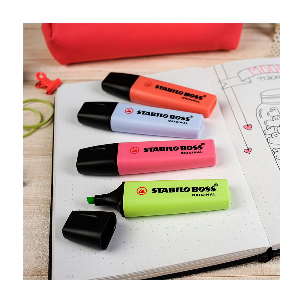 Set 4 Destacadores Stabilo Boss Pastel