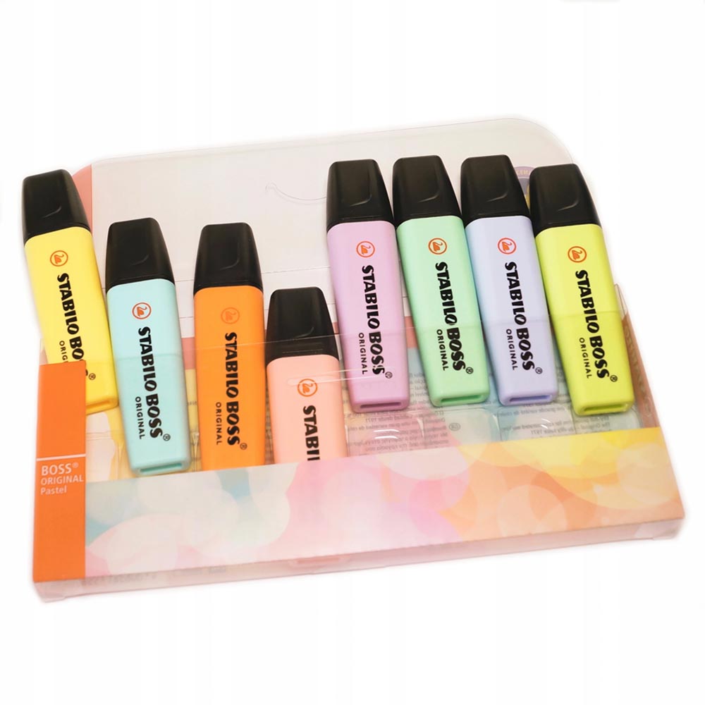 Set 8 destacadores Stabilo Boss Colores  Pastel