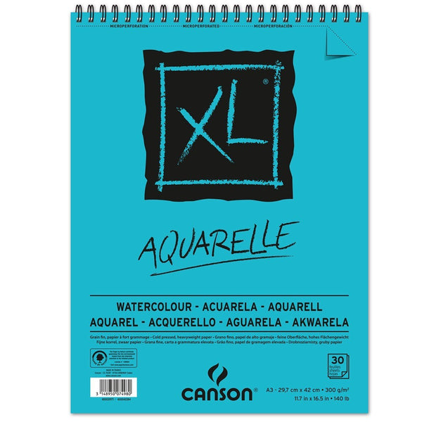 Croquera Canson XL Aquarelle A3 29x42 30hjs  300gr