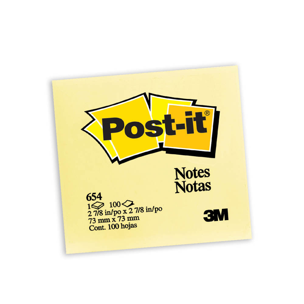 Notas Adhesivas Post-it® Amarillas 654