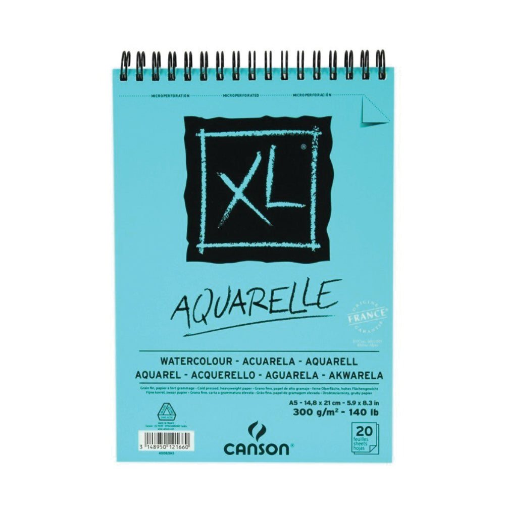 Croquera Canson XL Aquarelle A5 14.8 x 21 cm  20hjs 300gr