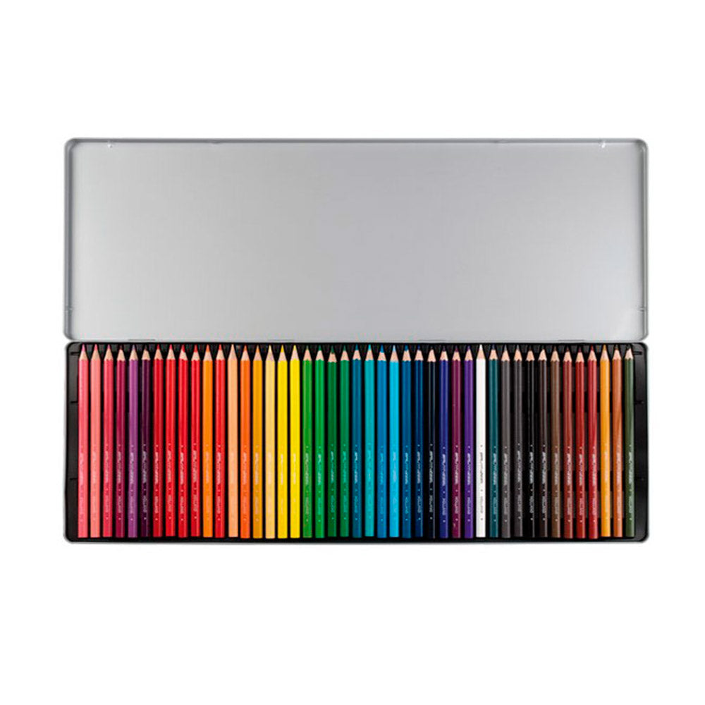 Caja Metálica 45 Lápices de Colores Colorful