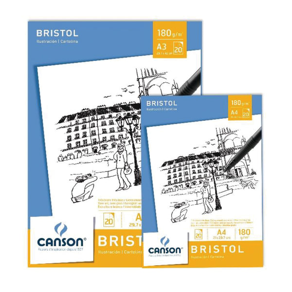 PAPEL CANSON BRISTOL 20 hj  180 grs A4 21x29