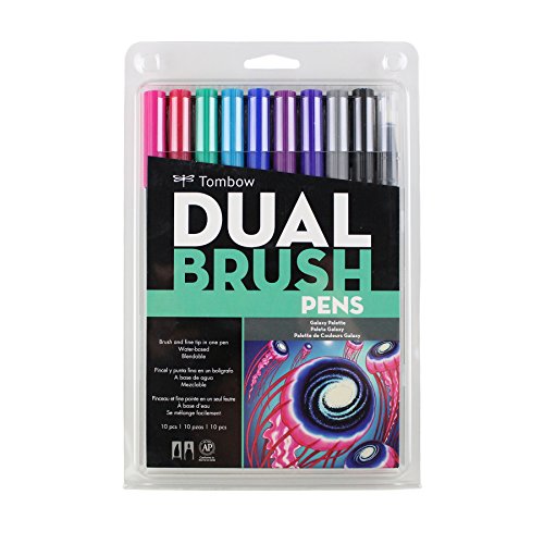 Marcadores Tombow Dual Brush Set 10 Colores Galaxy