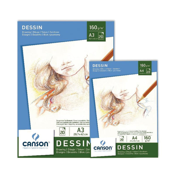 PAPEL CANSON DESSIN 20hj 160gr A4 21x29