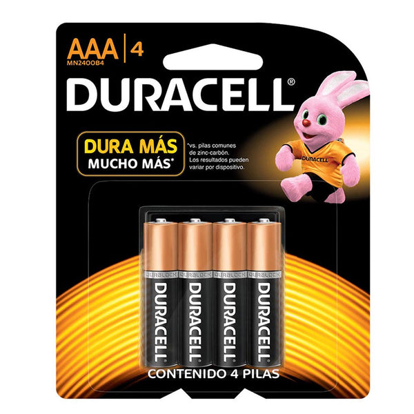 Pack Duracell AAA 4 Unidades