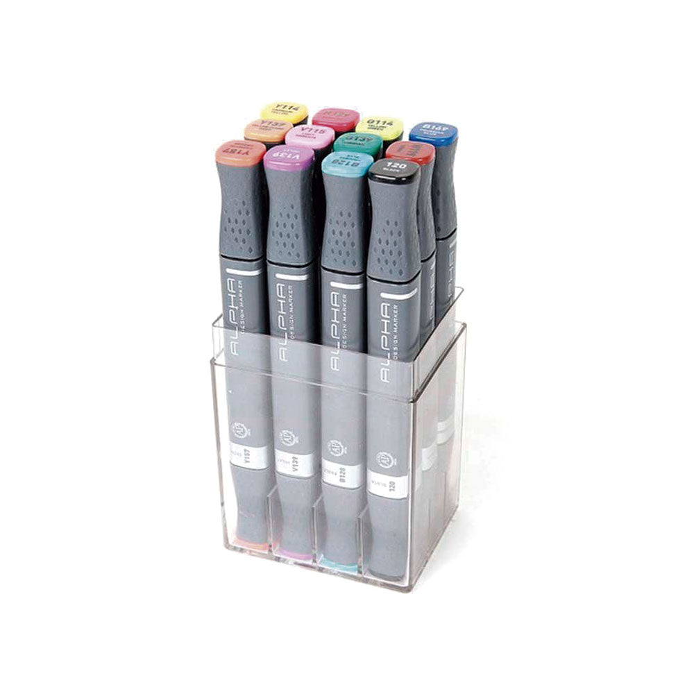 Set de 12 marcadores Color Design Marker
