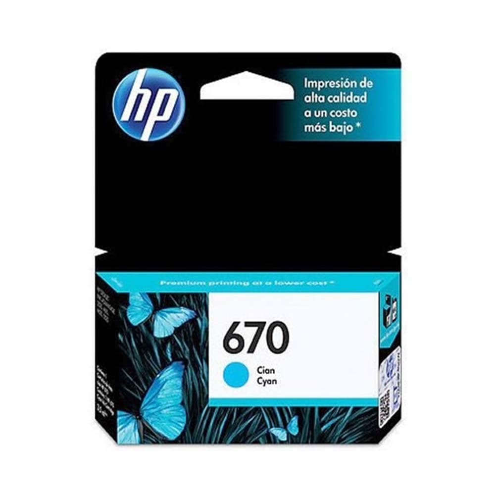 Cartridge Hp 670 Cyan