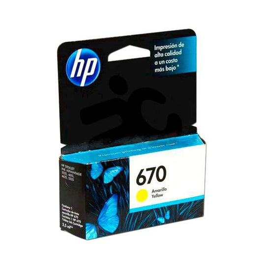 Cartridge Hp 670 Yellow