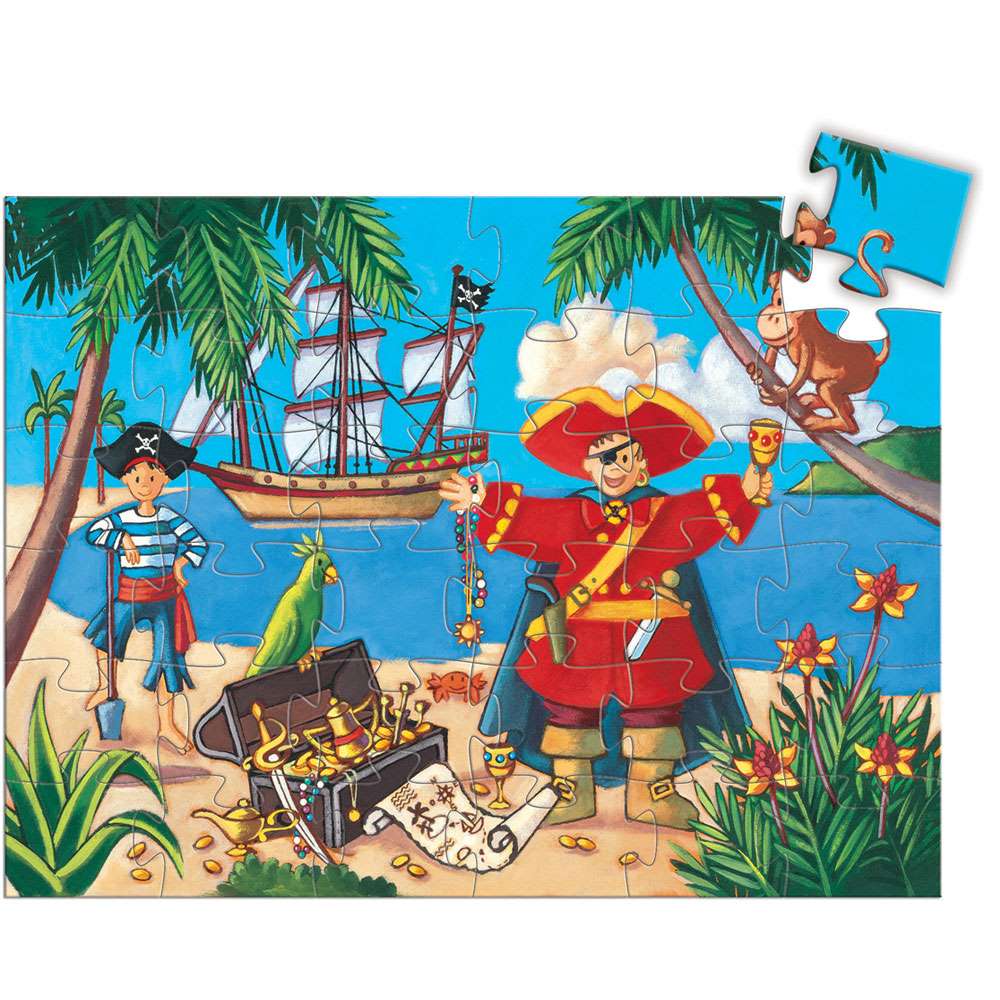 El pirata y su tesoro. Puzzle, 36 pcs