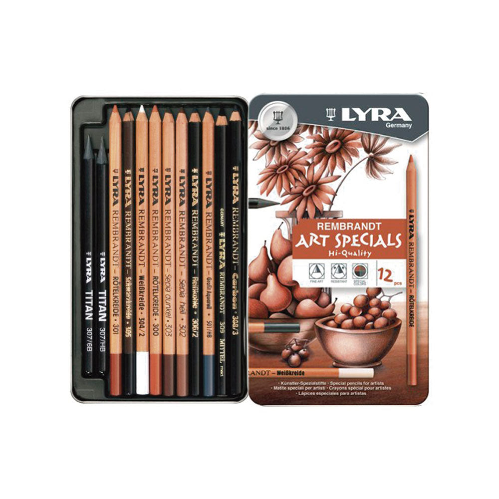 Set de 12 lápices mixto Art Specials caja metálica