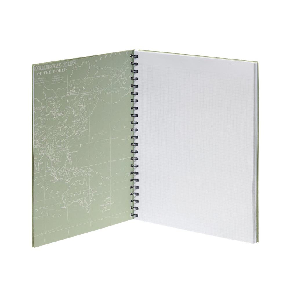 Cuaderno Maxi Trio con espiral Mapa Mundo