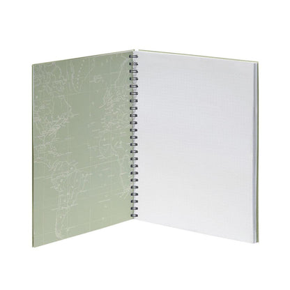 Cuaderno Maxi Trio con espiral Mapa Mundo