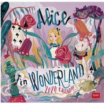 Calendario 2024 Alice in Wonderland 12 Meses