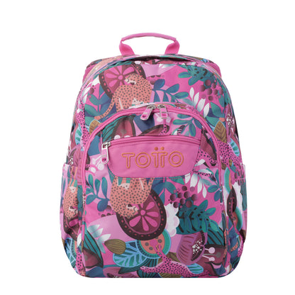 Mochila Escolar Totto Acuarela Rosa