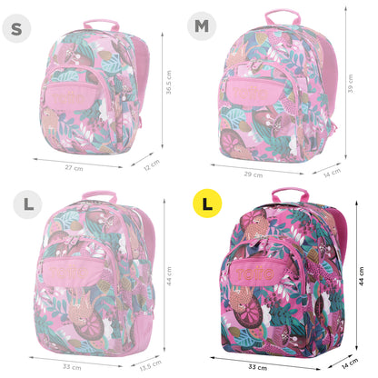 Mochila Escolar Totto Acuarela Rosa