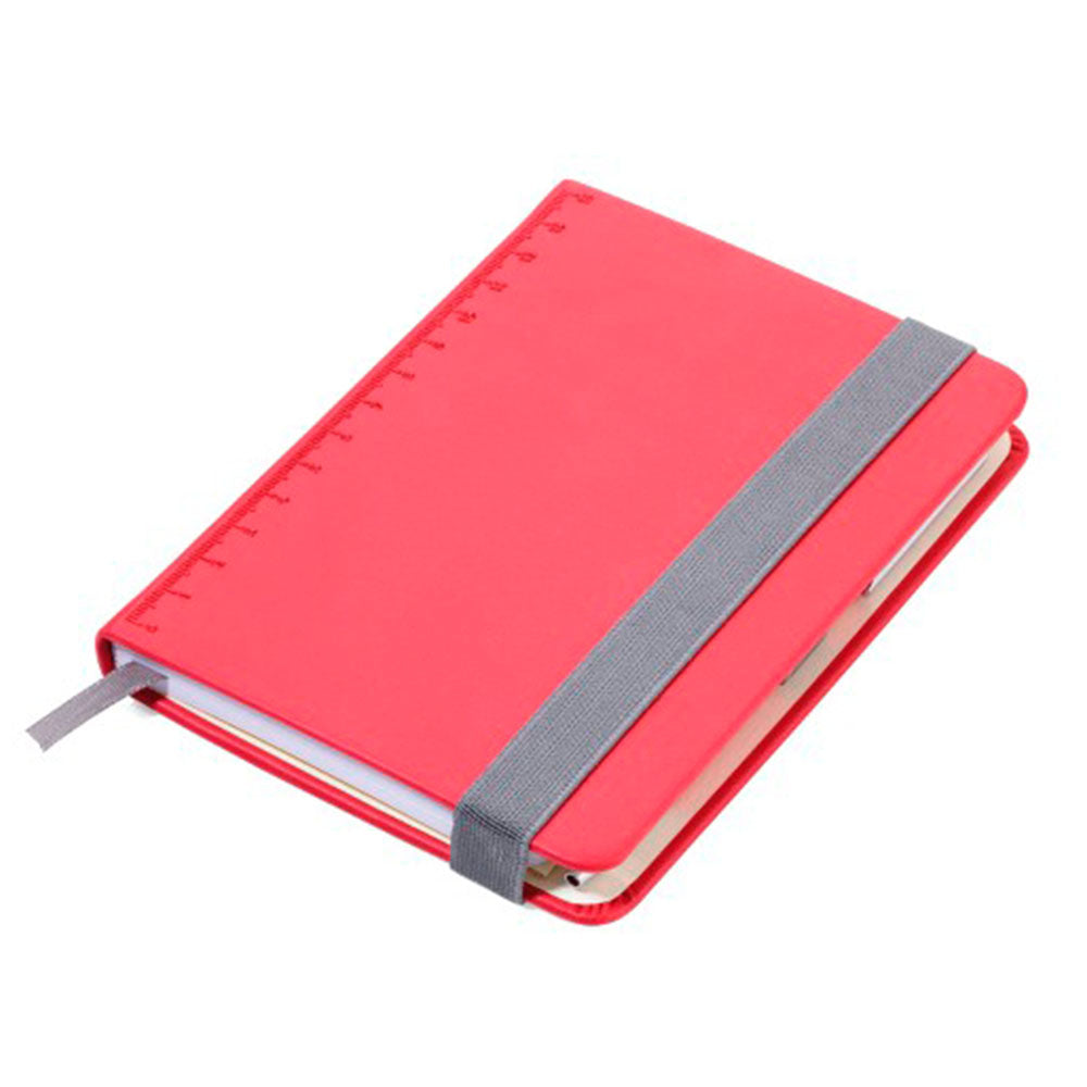 Libreta slimpad troika con boligrafo contructor slim rojo