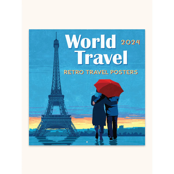 Calendario 2024 Retro Travel Posters 12 Meses