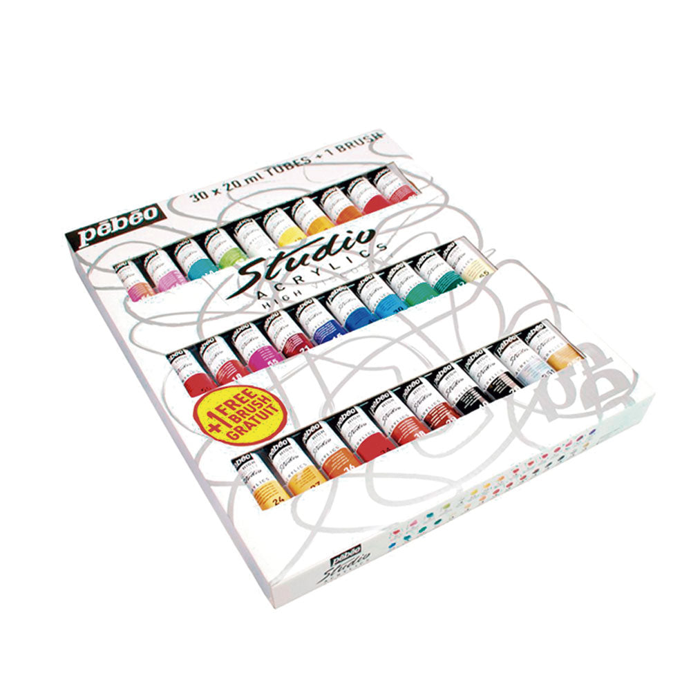 Set de pintura acrilica 30 tubos 20ml