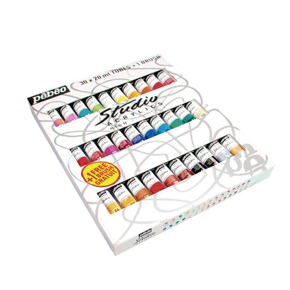 Set de pintura acrilica 30 tubos 20ml