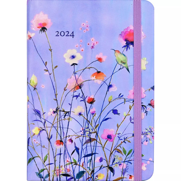 Agenda 2024 Lavender Wildflower 16 Meses