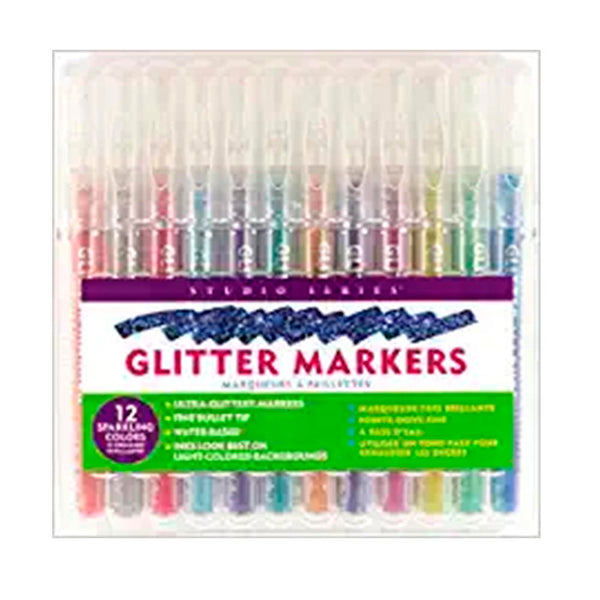 Marcadores Glitter - Set de 12