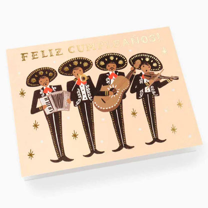 Tarjeta con Sobre Cumpleaños Mariachis