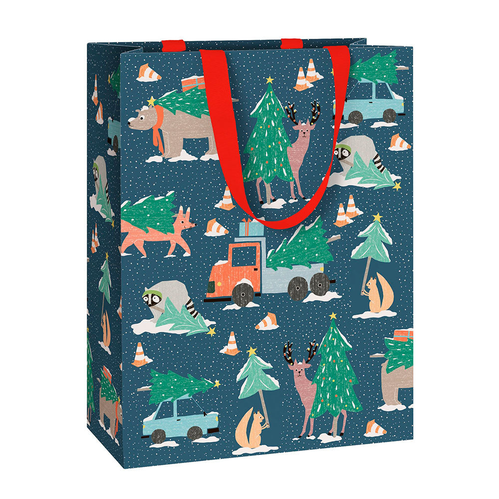 Bolsa Regalo Navidad - Animales del Bosque