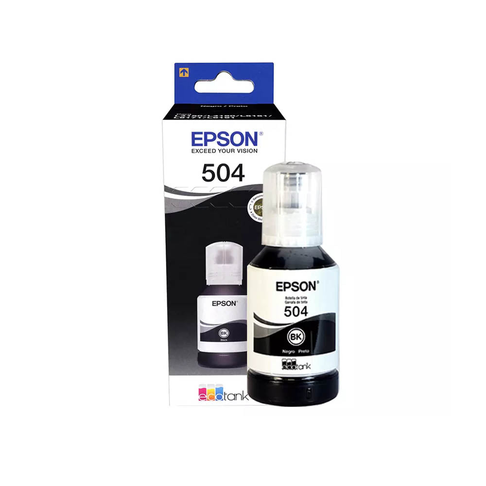 Tinta-Botella T504 Negro EcoTank 127 ml Epson