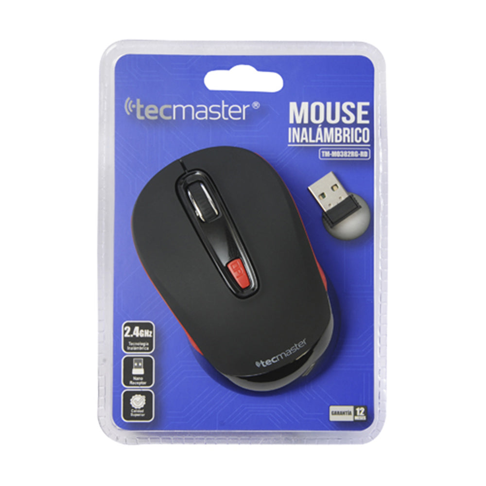 Mouse Tecmaster Inalambrico Mo382 Negro