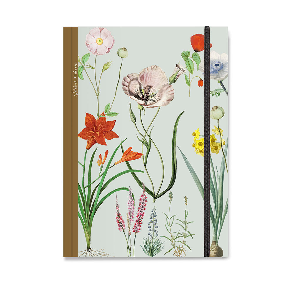 Cuaderno botanica c/elastico 12 deseos