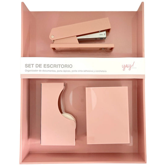 Set Escritorio Light Pink